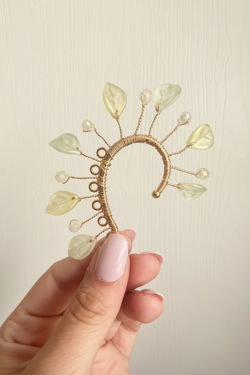 Ivory Garden Ear Cuff