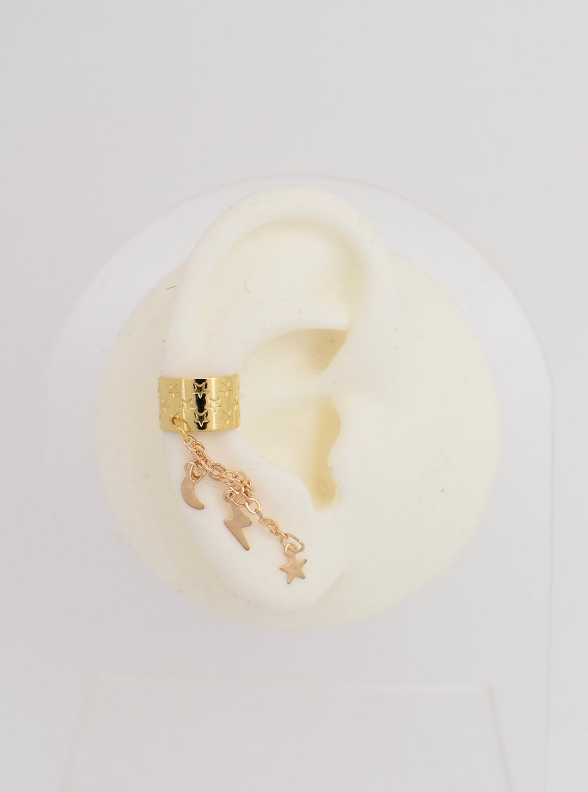Gold Classic Charm Earcuffs
