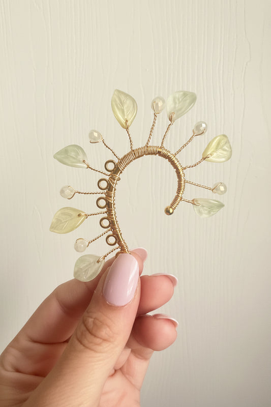 Ivory Garden Ear Cuff