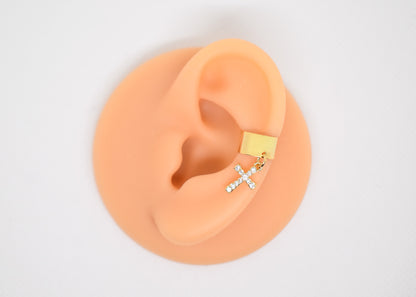 Gold Classic Charm Earcuffs