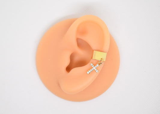 Gold Classic Charm Earcuffs