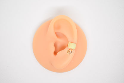 Gold Classic Charm Earcuffs