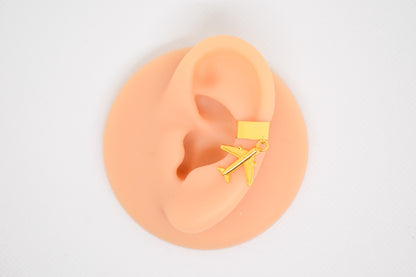 Gold Classic Charm Earcuffs