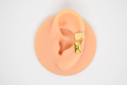 Gold Classic Charm Earcuffs