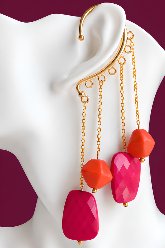 Guayaba Cascade Ear Piece, handmade by Heavenly