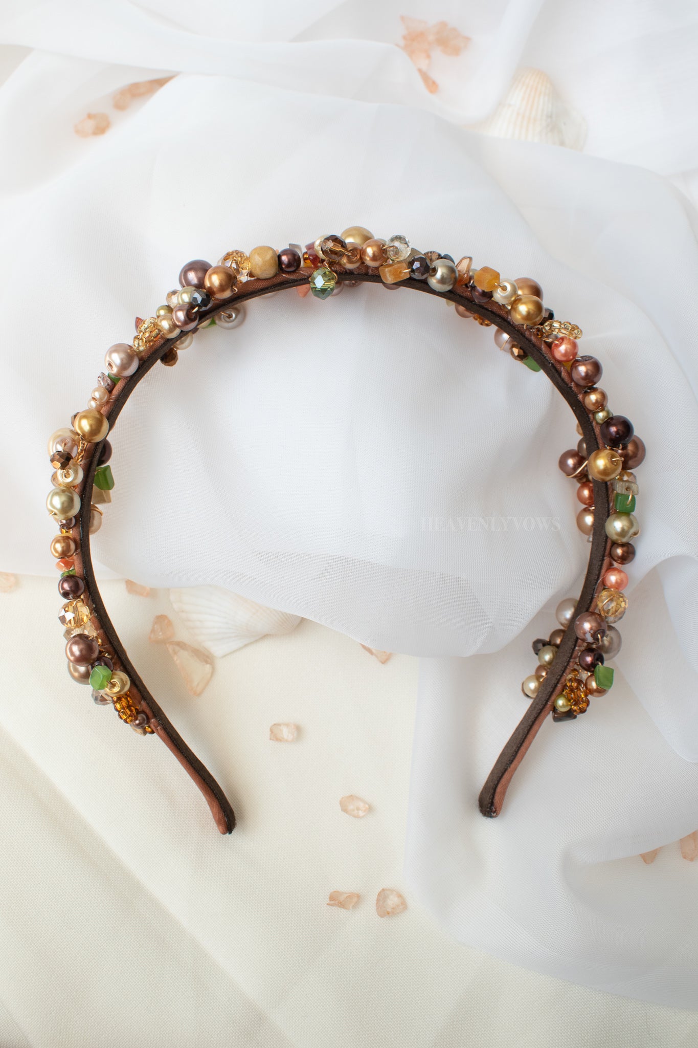 Marcela Multicoloured Pearls Headband