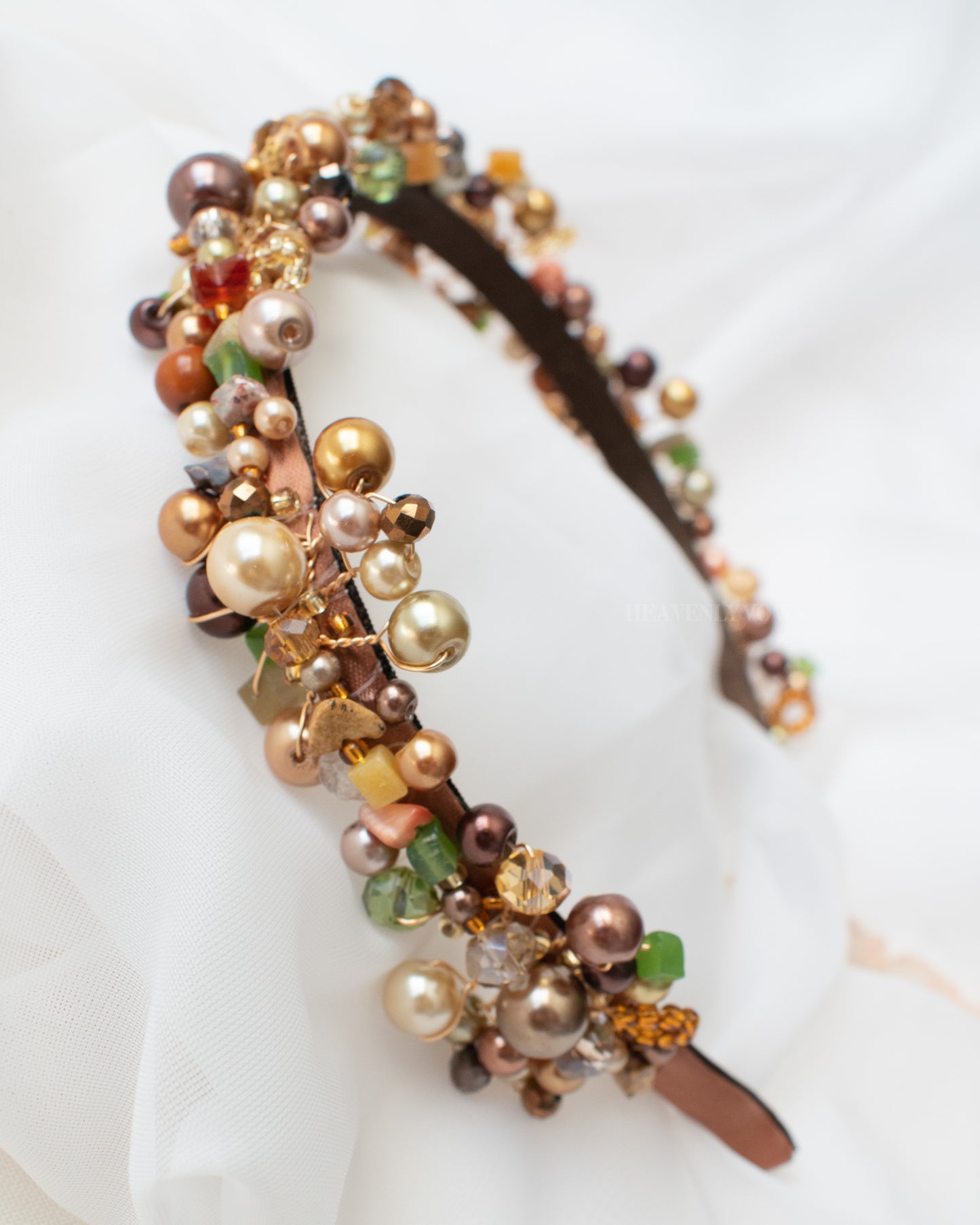 Marcela Multicoloured Pearls Headband