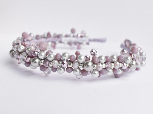 Mila The Lilac Headpiece - HEAVENLY VOWS