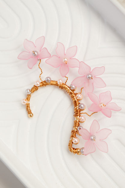 Michelle Baby Rose Flowers Ear Cuff