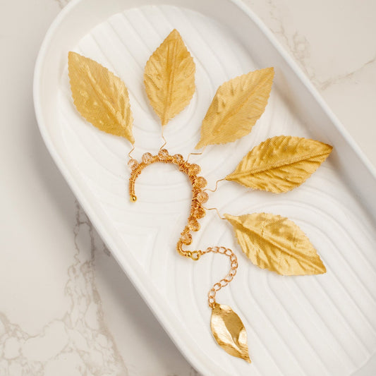 Chenoa Gold Leaves Ear Cuff